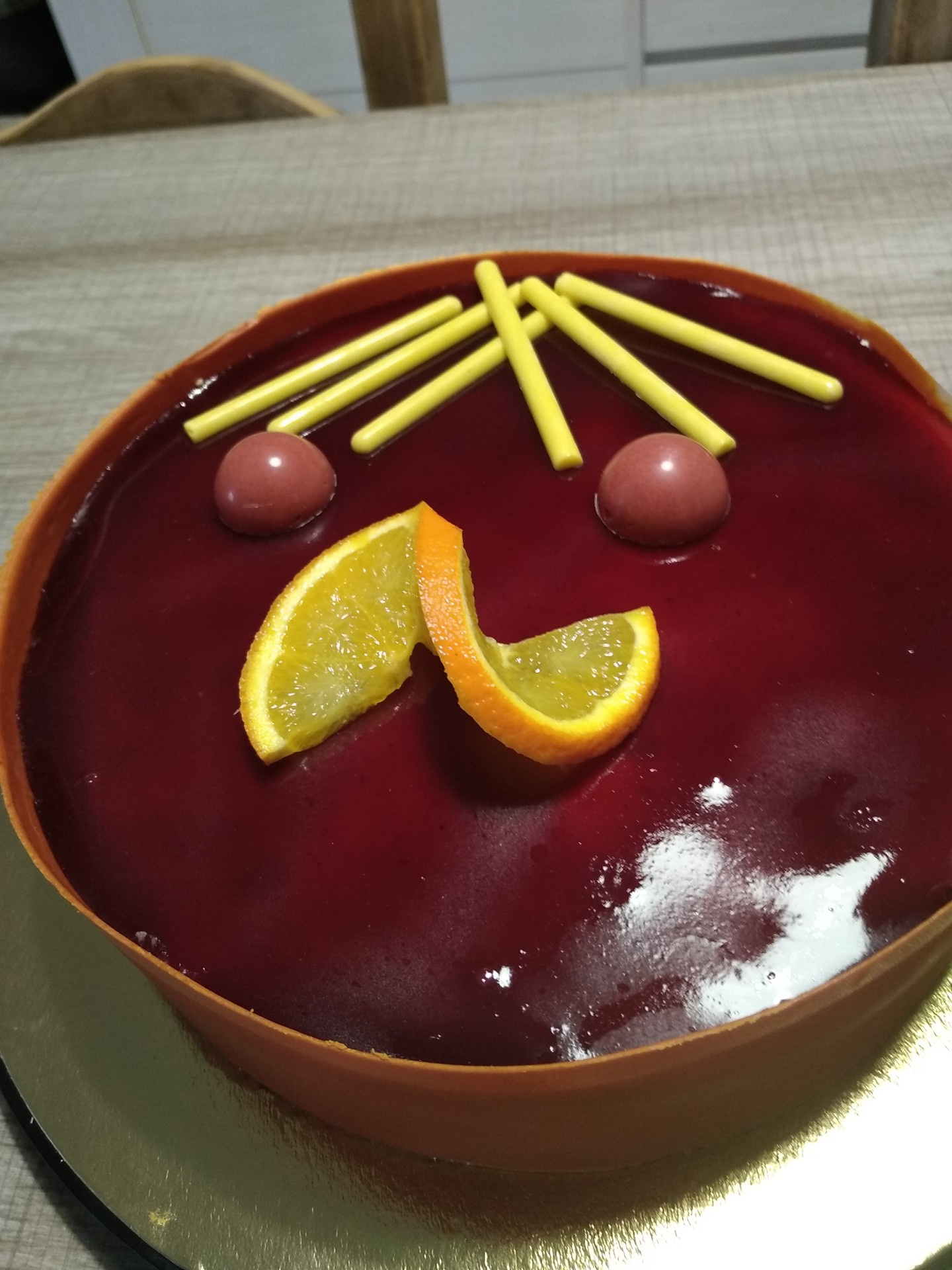 Bavarois fruits rouges et agrumes