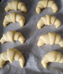 Croissants faconnes