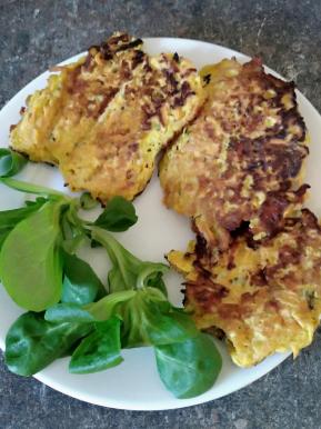 Galettes de carottes au fromage