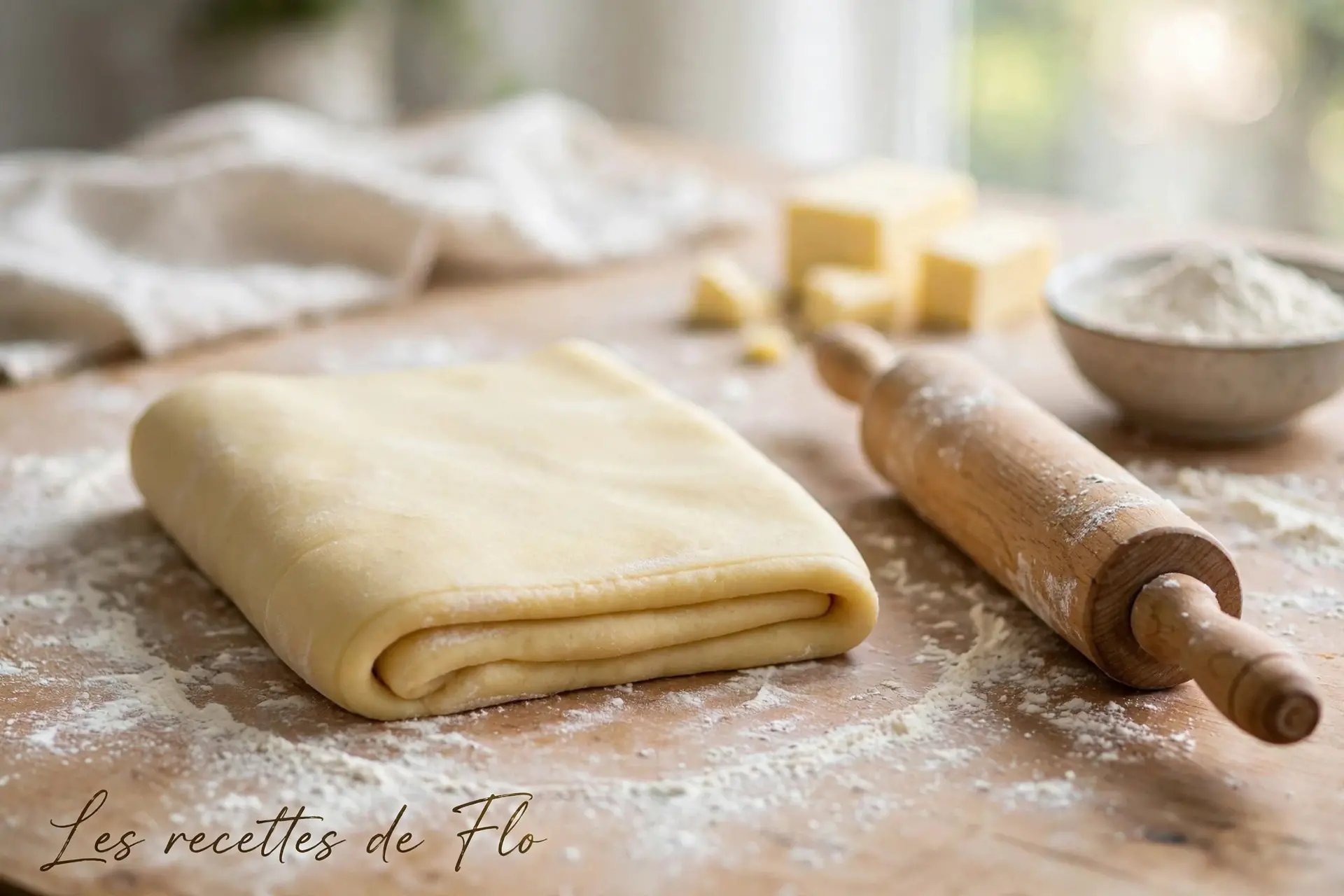 Pate levee feuilletee