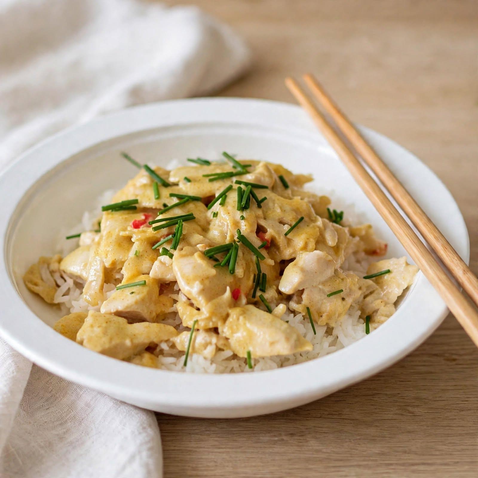 Poulet thai curry vignette
